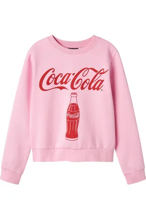 LMTD Nlfsusi Cocacola Sweat Bru Bfu Pink