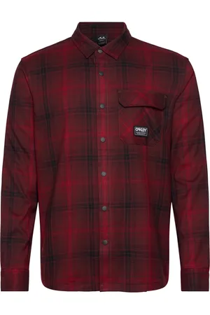 Oakley Butter Flannel Shirt Burgundy