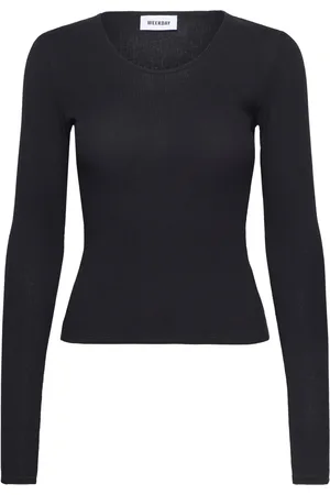 Weekday Sheer Rib Long Sleeve Top