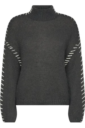 VILA Vichoca New L/S Knit Pullover Grey