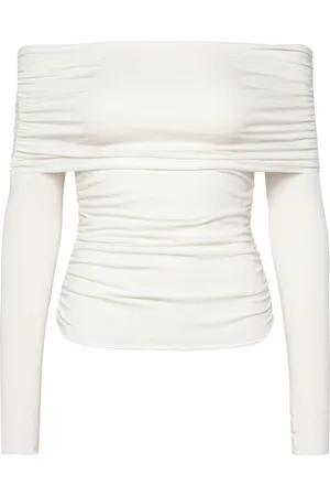 Weekday Folded Off Shoulder Long Sleeve Top