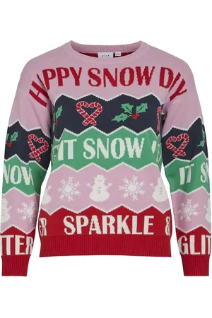 VILA Visnow L/S Christmas Knit/Ka Patterned