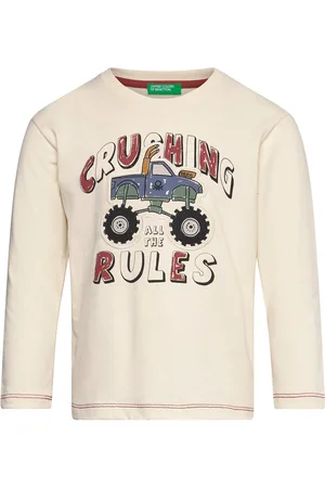 Benetton T-Shirt L/S Cream