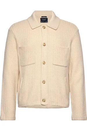 Abercrombie & Fitch Anf Mens Sweaters Cream