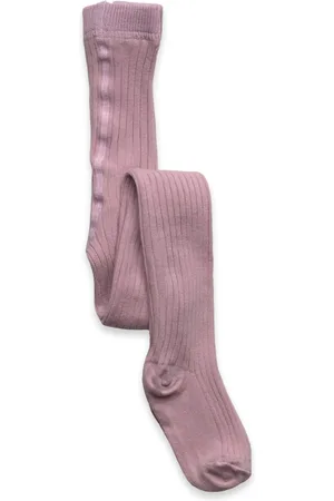 Lindex Tights Sg Heavy Knit Ribb 4X2 Purple