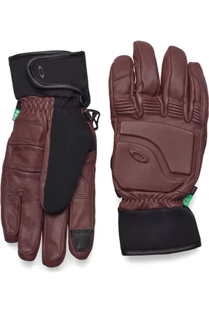 Oakley Peak Leather Gloves Burgundy