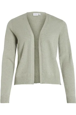 VILA Viril Short L/S Knit Cardigan-Noos Green