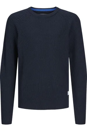 JACK & JONES Jjpannel Knit Crew Neck Aw24 Jnr Navy Jack & J S