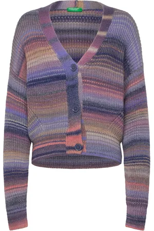 Benetton L/S Cardigan Purple
