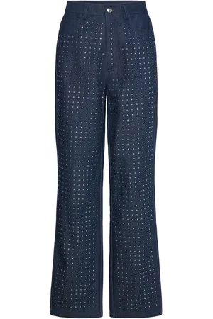 By Malina Kendra High Waisted Rhinest Jeans