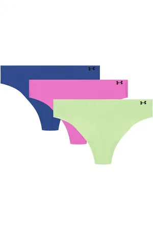 Under Armour Ua Pure Stretch No Show Thong -Solid 3Pk Patterned