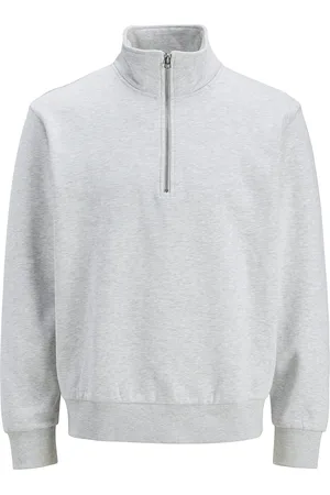 JACK & JONES Jjeurban Edge Sweat Half Zip Stydaw24 Ln Grey Jack & J S