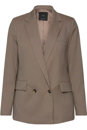 MANGO Front Button Closure Brown