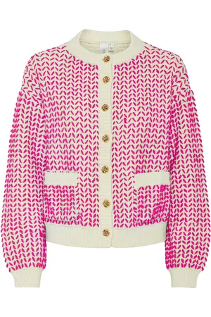 Y.A.S Gea Ls Knit Cardigan Pink