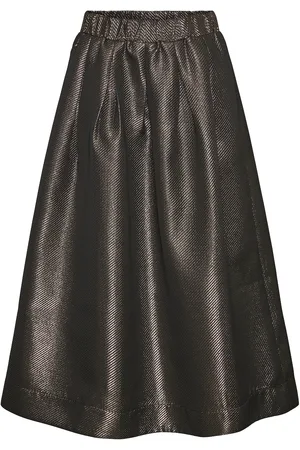 Y.A.S Gosh Hw Midi Skirt Brown