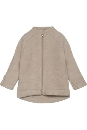 Mikk-Line Wool Baby Jacket Cream