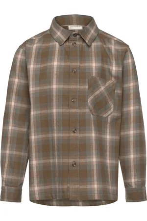 Minymo Shirt Ls Check Brown
