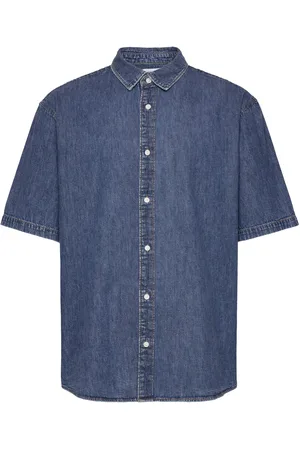 Weekday Loose Short Sleeve Denim Shirt
