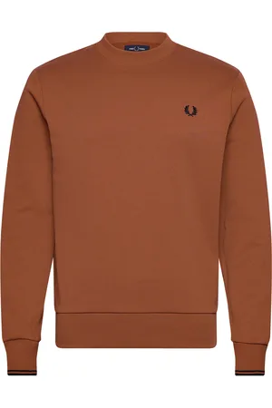 Fred Perry Crew Neck Sweatshirt Brown