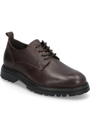 Bianco Biagil Derby Tumbled Leather Brown