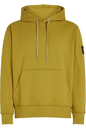 Calvin Klein Badge Hoodie Yellow