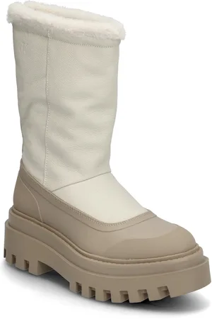 Calvin Klein Flatform Chelsea Boot Padded Beige