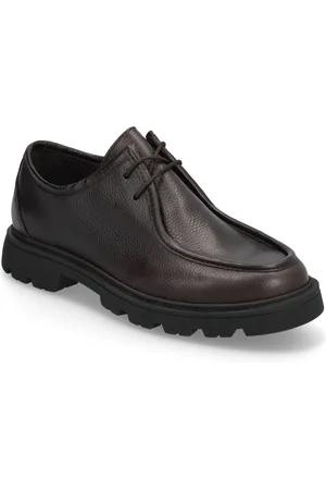 Bianco Biasharp Moc Toe Shoe Tumbled Leather Brown