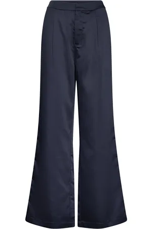 Mads Norgaard Heavy Satin Birna Pants Navy