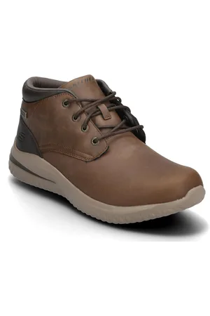 Skechers Mens Delson 3.0 - Brandis - Waterproof Brown