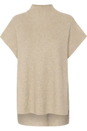 Cream Crstari Knit Slipover Beige