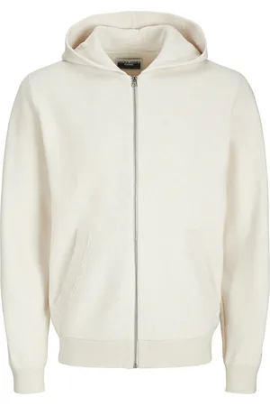 JACK & JONES Jcocaleb Knit Zip Hoodie Bf White Jack & J S