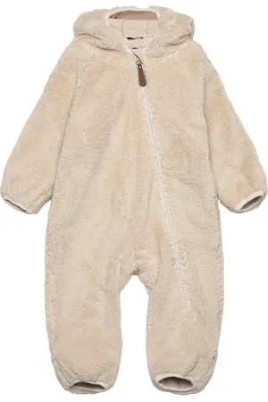Mikk-Line Wp Teddy Suit W Ears Beige