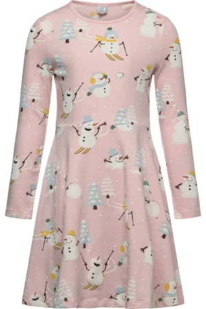 Lindex Dress Skaterdress Aop Pink