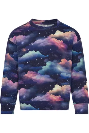 Lindex Sweater Sterry Sky Aop Navy