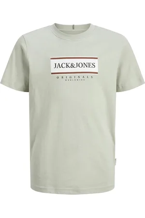 JACK & JONES Jorfrederiksberg Box Tee Ss C.n Sn Jnr Green Jack & J S