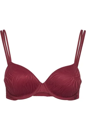 Calvin Klein Lightly Lined Demi Burgundy