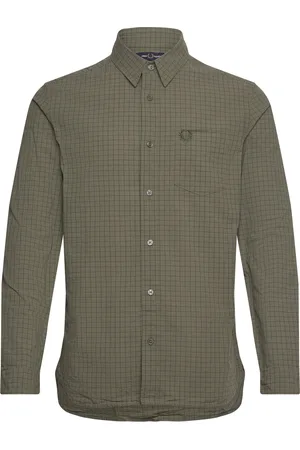 Fred Perry Grid Check Shirt Green