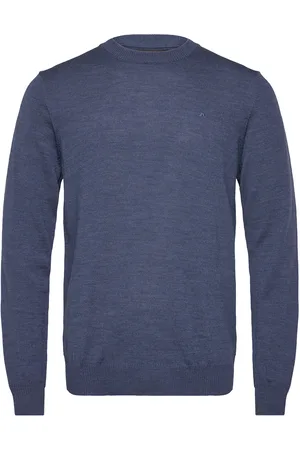 J Lindeberg Keane Light Merino Crew Neck Blue
