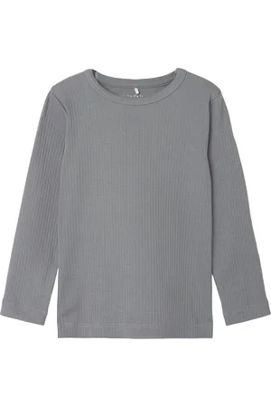 NAME IT Nmmnoe Ls Slim Top Grey