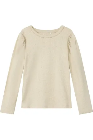NAME IT Nmfnigella Ls Slim Top Beige