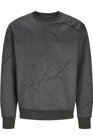 JACK & JONES Jjkey Sporty Loose Aop Sweat Crew Ln Jnr Grey Jack & J S