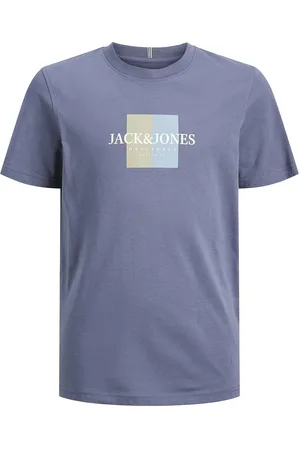 JACK & JONES Jorfrederiksberg Box Tee Ss C.n Sn Jnr Blue Jack & J S