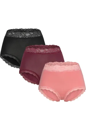 Lindex Brief High Emelie Lace 3 P Pink