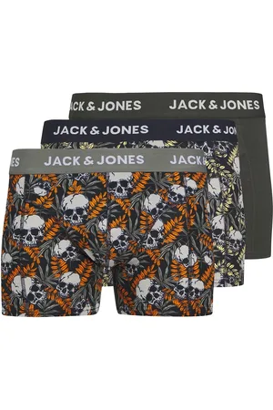 JACK & JONES Jachugo Skulls Trunks 3 Pack Sn Jnr Grey Jack & J S