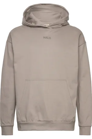 Black Halo Graphic Hoodie Beige