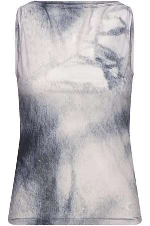 Weekday Print Sleeveless Top Cream