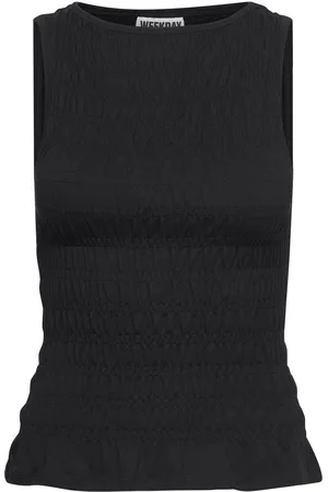 Weekday Smock Top Black