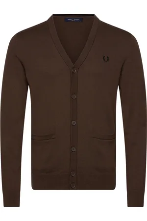 Fred Perry Classic Cardigan Brown