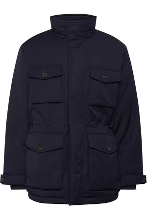 GANT Flannel Field Jacket Navy