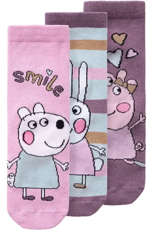 NAME IT Nmfamina Peppapig 3P Sock Cplg Pink